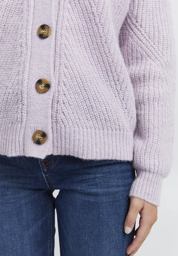 PZIRIS - Cardigan - lavender frost melange2