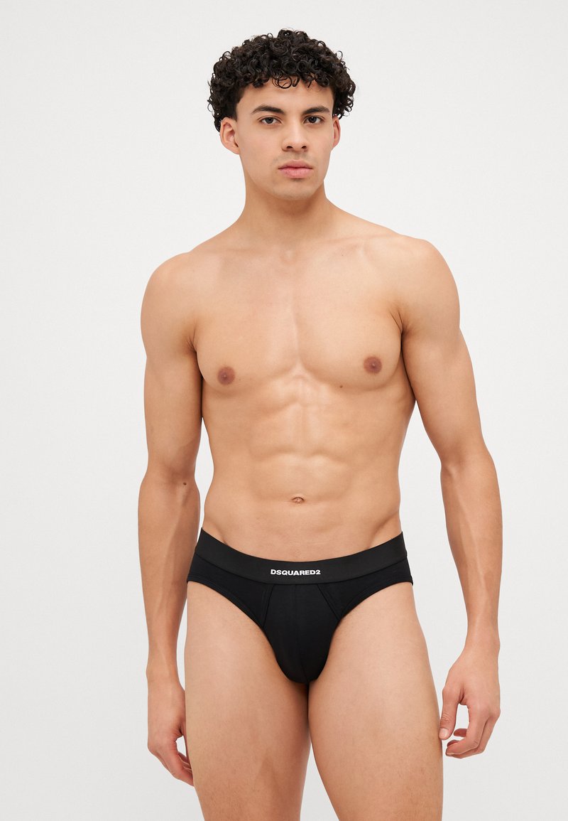 Dsquared2 - NEW BASIC BRIEF 2 PACK - Slip - black, Agrandir