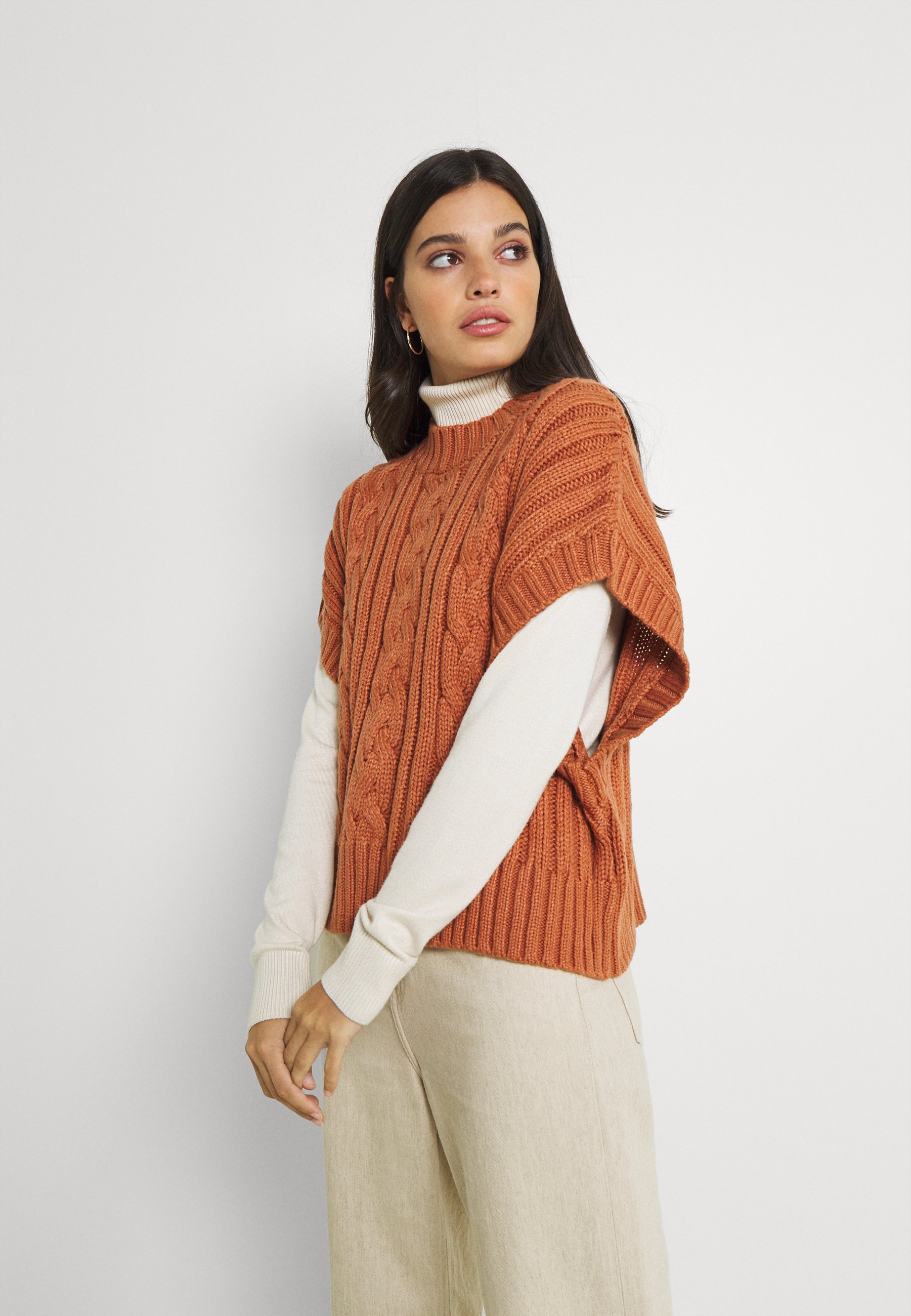 Monki Jumper - rust/metallic red 