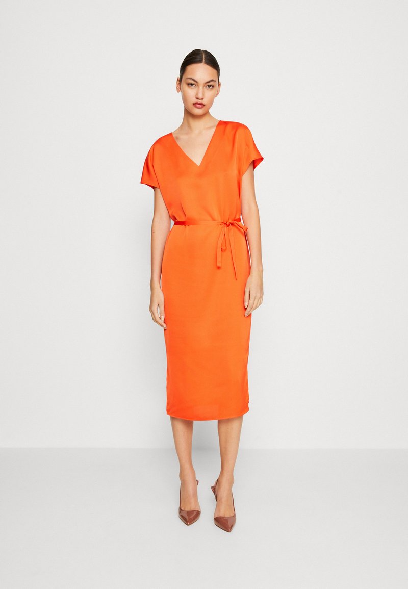 VILA VIELLETTE V NECK NOOS Day dress tigerlily/orange Zalando.ie