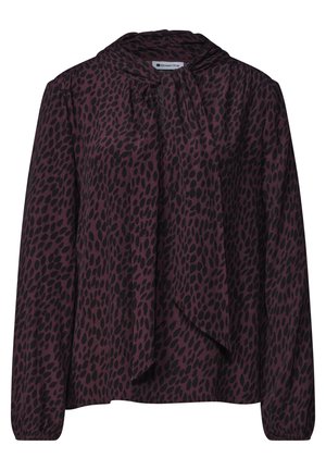 Street One, LANGARM BLUSE MIT SCHLEIFENDETAIL - Blouse - rustic rouge