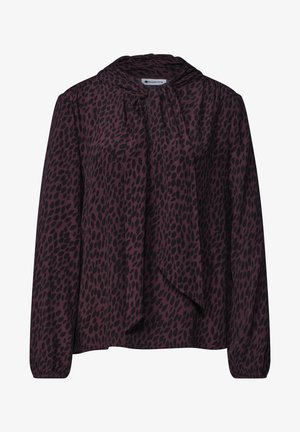 Street One, LANGARM BLUSE MIT SCHLEIFENDETAIL - Blouse - rustic rouge