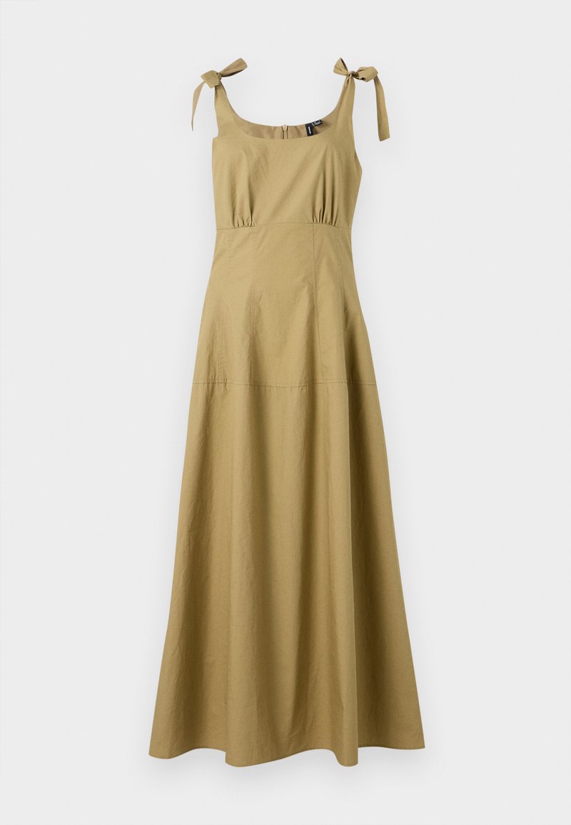 Vero Moda - VMJUSTINE TIE ANKLE DRESS - Robe longue - beige, Agrandir