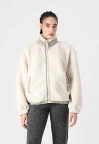 BDG Urban Outfitters OLIVE BOXY  - Flisinė striukė - ecru
