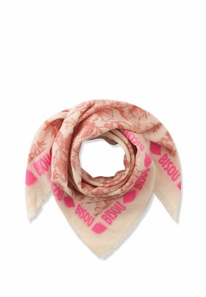 JACQUARD-AUS -MIT BLUMENMUSTER - Foulard - rot
