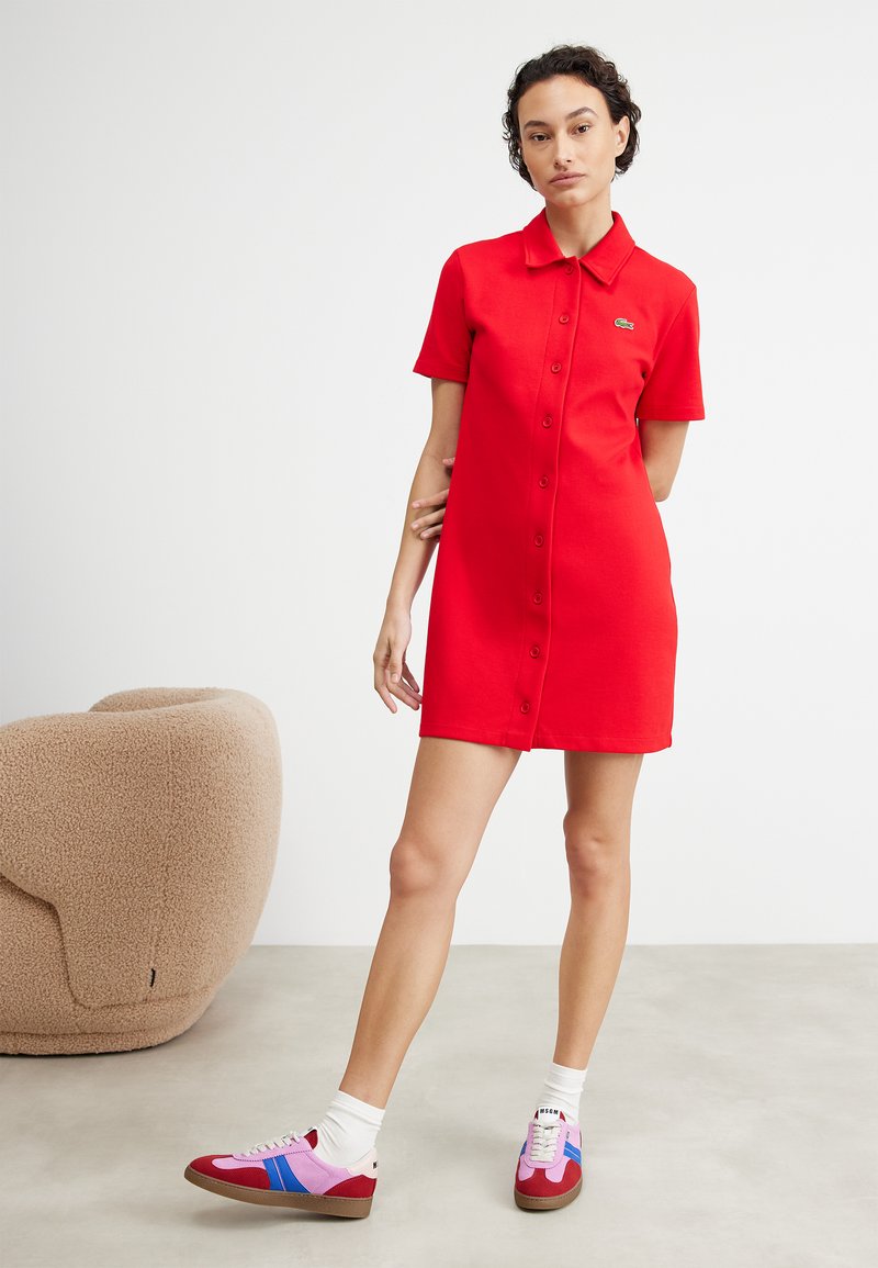 red lacoste dress