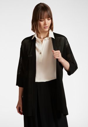 Elena Mirò, LUNGO A TRAFORI - Vest - nero