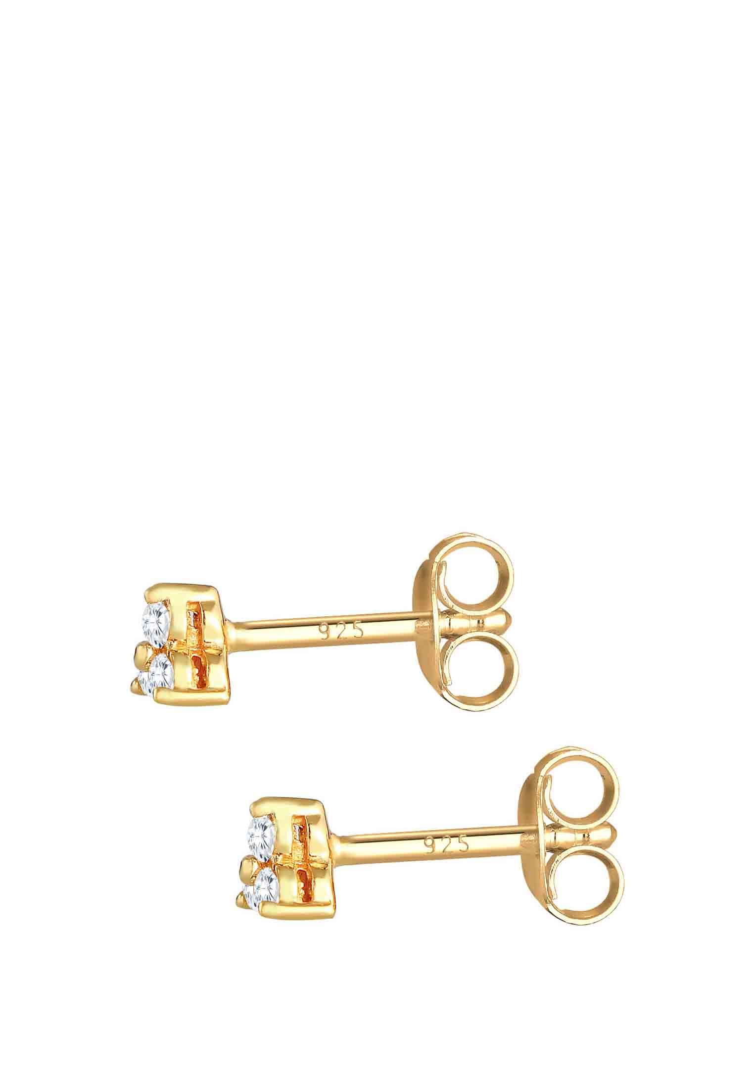 Elli Orecchini Donna Creoles Geo Basic April 925 Argento