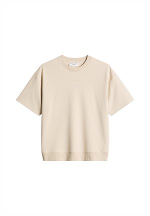 Marc O'Polo DENIM, MARC O'POLO DENIM DFC T-SHIRT BOXY AUS SCHWEREM INTERLOCK JERSEY - Basic T-shirt - chalky sand