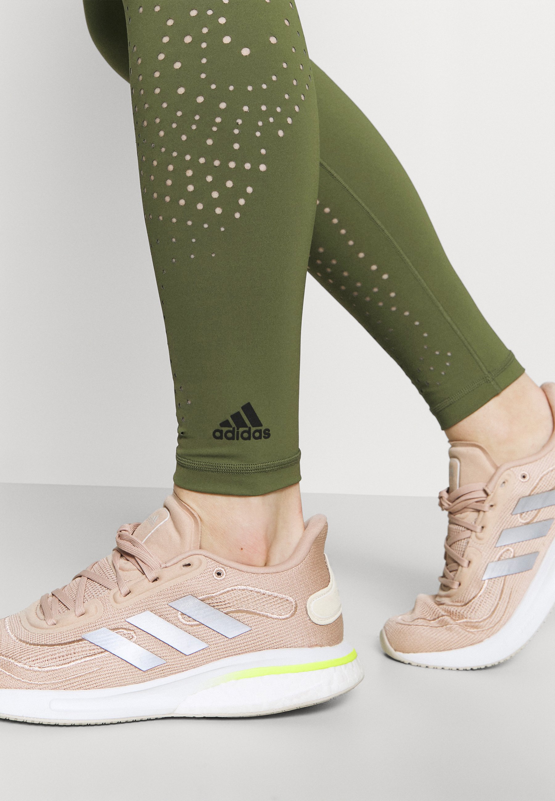 adidas Performance Legging - olive/olijfgroen - Zalando.nl
