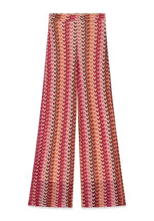 Guess, GESTREIFTE WIDE LEG HOSE - Pantalon classique - mehrfarbe rose