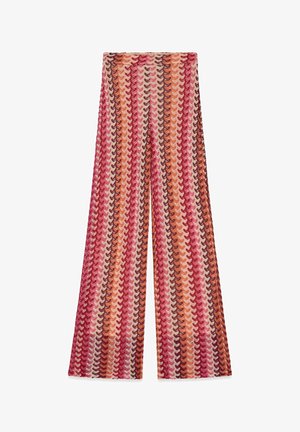 Guess, GESTREIFTE WIDE LEG HOSE - Παντελόνι - mehrfarbe rose