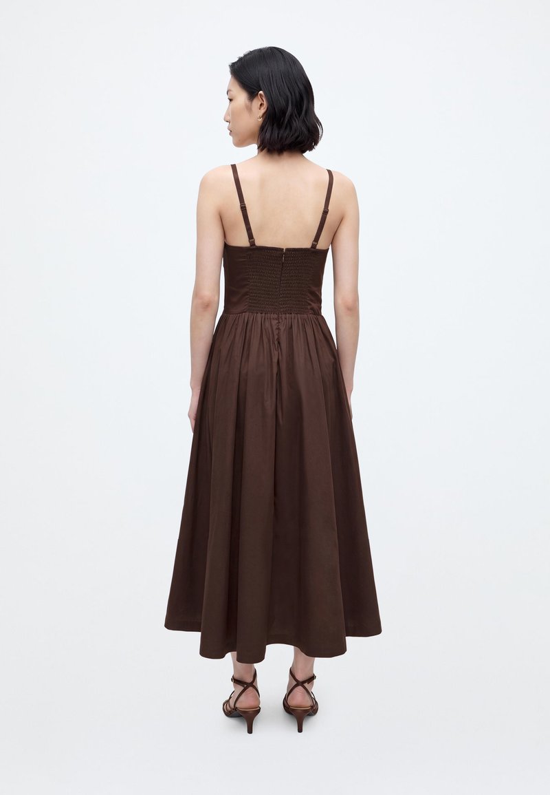 abercrombie brown maxi dress & Fitch Size:15 32/33