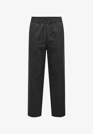 Only & Sons SINUS LOCKER GESCHNITTEN - Nohavice - black