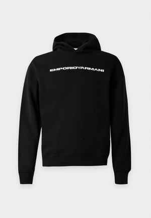 Emporio Armani, Felpa con cappuccio - black