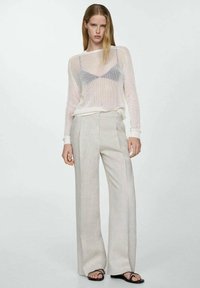 Mango HOLES - Maglione - white