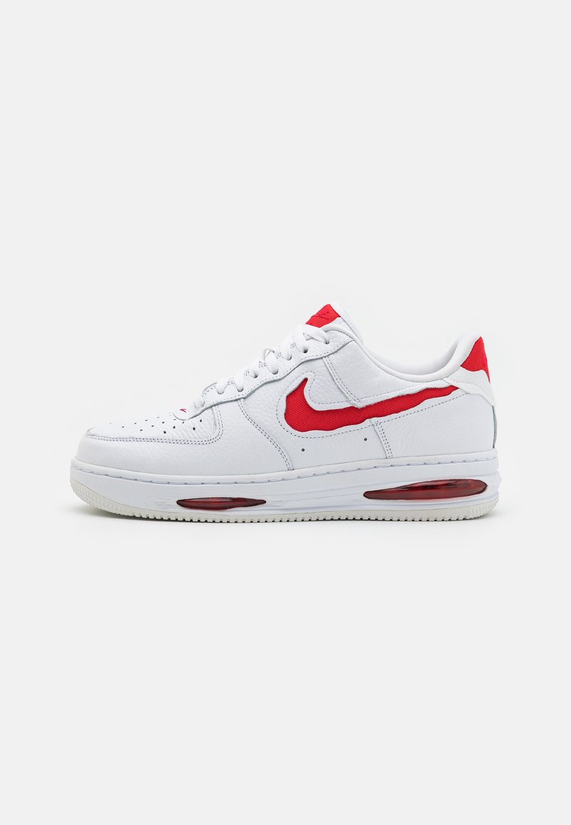 Nike Sportswear AIR FORCE 1 EVO - Sneakers - white/university red/summit white