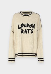 LONDON RATS - Strickpullover - ecru/black