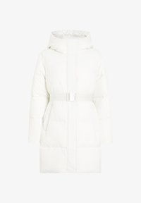 Calvin Klein Jeans LOGO BELT PUFFER Winter coat ivory/off