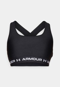 ARMOUR MID CROSSBACK - Urheiluliivit: keskitason tuki - black/white
