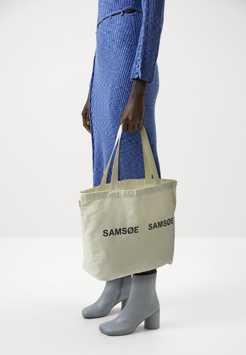 Samsøe Samsøe FRINKA - Velká kabelka - silver green