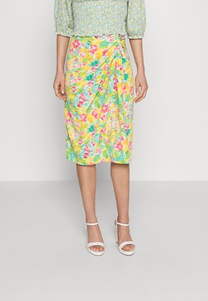 ONLY Petite ONLTRACY KNOT SKIRT  - Pencil φούστα - fuchsia purple cbo london bloom