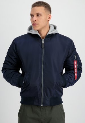 FLIGHT MA ZH BACK EMB - Winter jacket - ultra navy