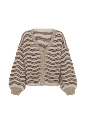 Sorbet, SBXJAVA KNIT CARDIGAN - Strickjacke - sandshell