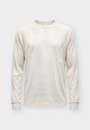 M NK DF NAC LS TOP MOIRE MESH - T-shirt à manches longues - light orewood brown