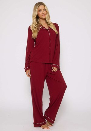 TRADITIONAL LONG SLEEVE SET - Pyjamas - red