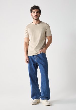 2 PACK - Basic T-shirt - forest night/plaza taupe