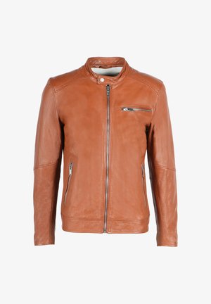Freaky Nation, Lederjacke - cognac