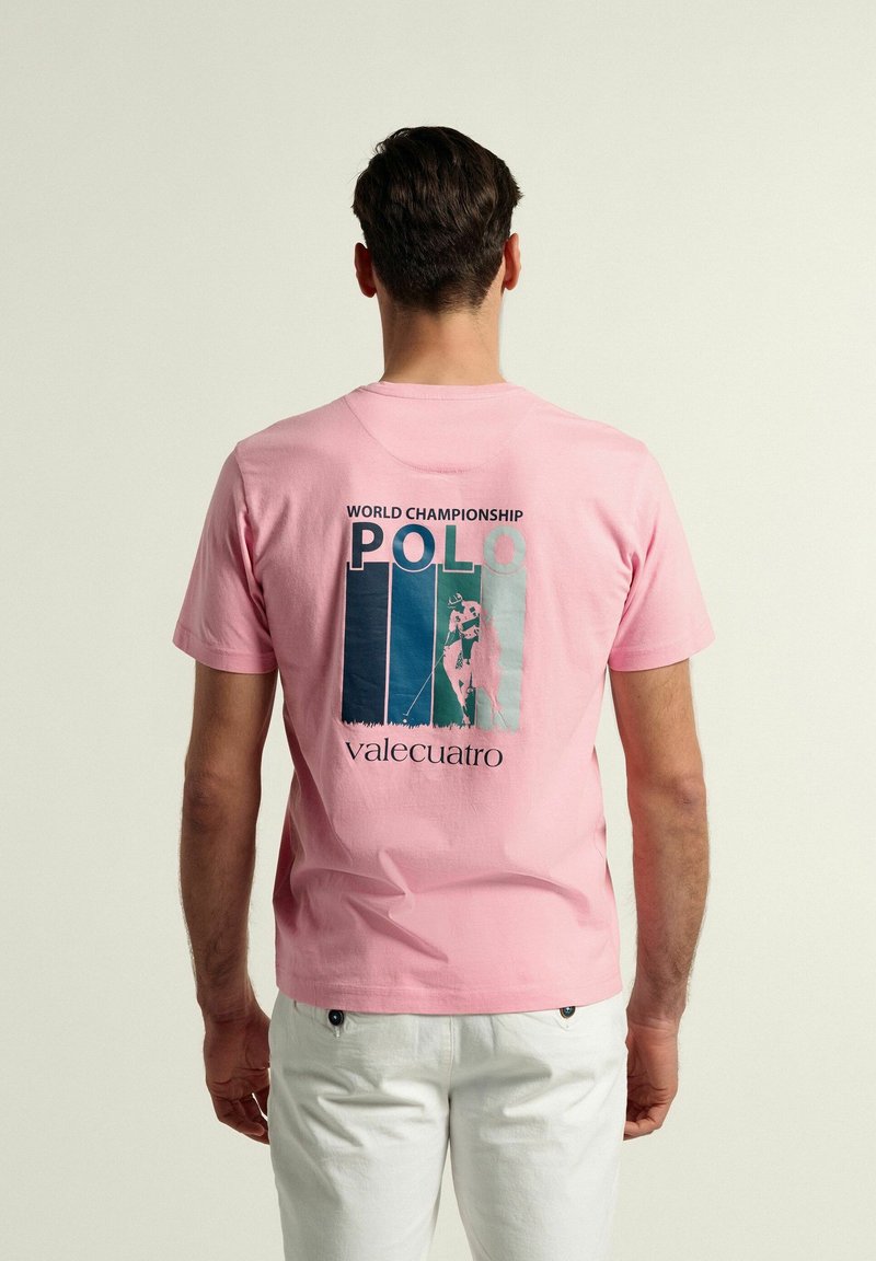 VALECUATRO WORLD CHAMPIONSHIP - Camiseta estampada - rosa