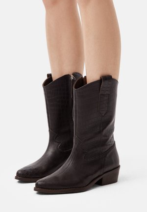 L37 ON THE ROCKS - Cowboy/Biker boots - brown