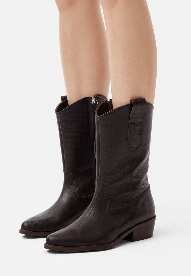L37 ON THE ROCKS - Cowboy/Biker boots - brown