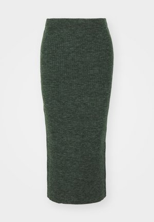 ONLY, ONLSADIE CALF SKIRT - Pencil φούστα - duffel bag melange
