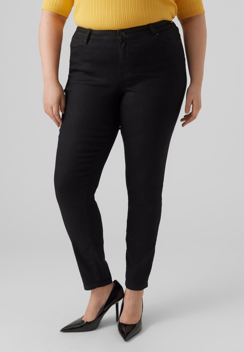 Vero Moda Curve - VMRUDY JEGGING - Jeans slim fit - black, Ingrandire