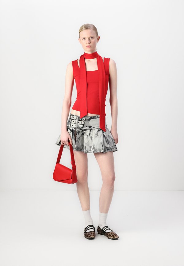 SOFT TOUCH SCARF TANK - Top4