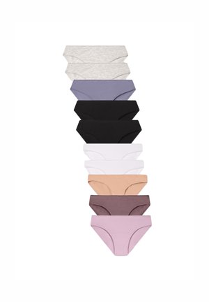 10 PACK - Slip - 2x Black, 2x White, 2x Nude, 2x Chocolate, 1x Blue, 2x Light Grey