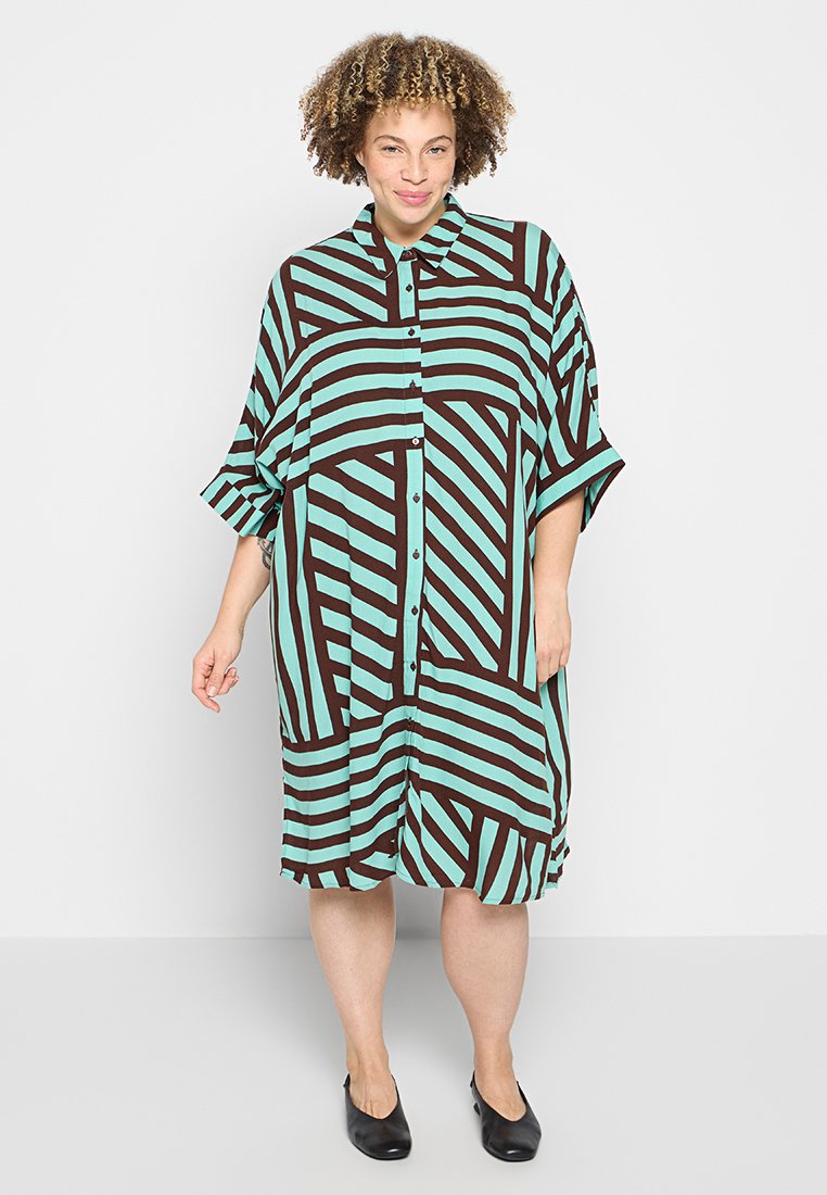 ONLY Carmakoma Blousejurk turquoise