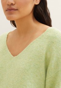 TOM TAILOR DENIM Strickpullover - dusty pear green melange