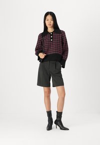 YAS YASLIVIANA  - Pulóver - black/raspberry rose