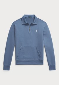 LOOPBACK FLEECE QUARTER ZIP SWEATSHIRT - Sweatshirt - capri blue