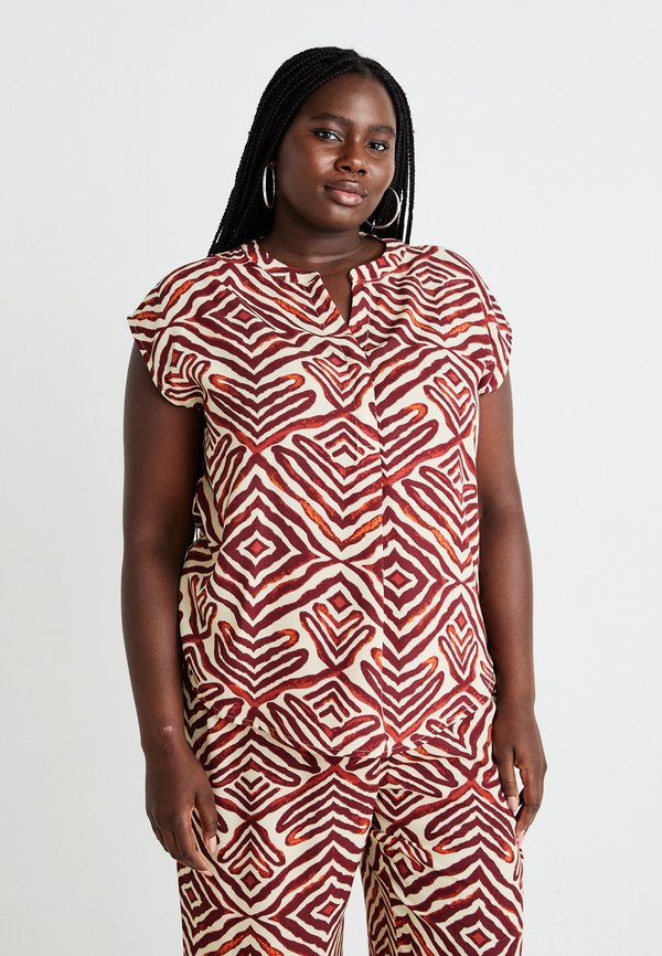 CARSHILLA AOP BS - Blouse - hot chocolate