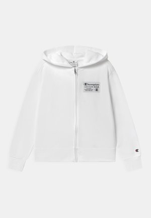 HOODED FULL ZIP UNISEX - Bluza rozpinana - white