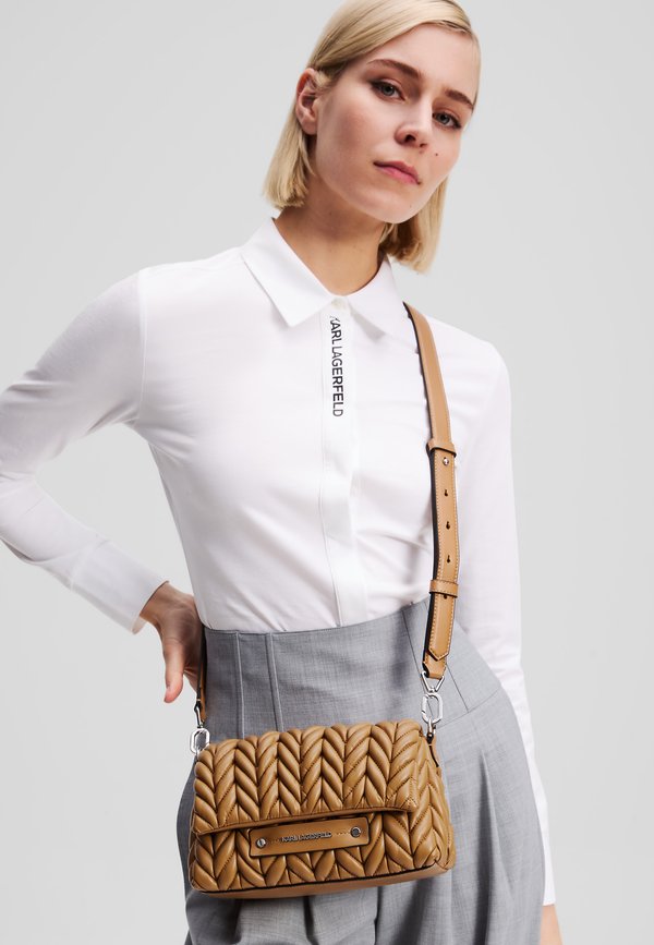 PILLOW CROSSBODY - Cross body bag - taupe