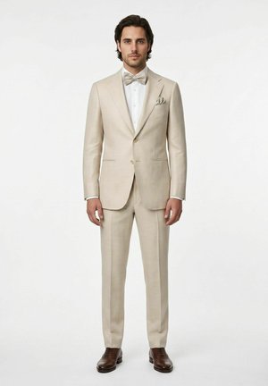 Real Guys, SET BESTEHEND AUS FLIEGE UND EINSTECKTUCH - Pochet - beige