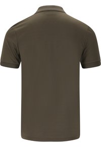 Lyhythihainen poolopaita oliivinvihreänä, valmistettu sileästä kankaasta. Ominaisuuksina klassinen kaulus ja kapeat hihansuut, muotoiltu istuvuus.