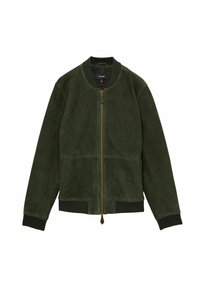 REGULAR FIT - BLOCK - SLEEVE - Bomber dzseki - antique dark forest green