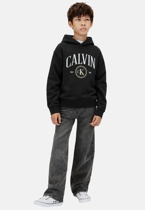 Calvin Klein Jeans, CALVIN CK CIRCLE HOODIE - Felpa con cappuccio - black-beh